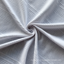 Ventes chaudes Rayon Spandex Rib Jacquard Tissu teint ou tissu d&#39;impression